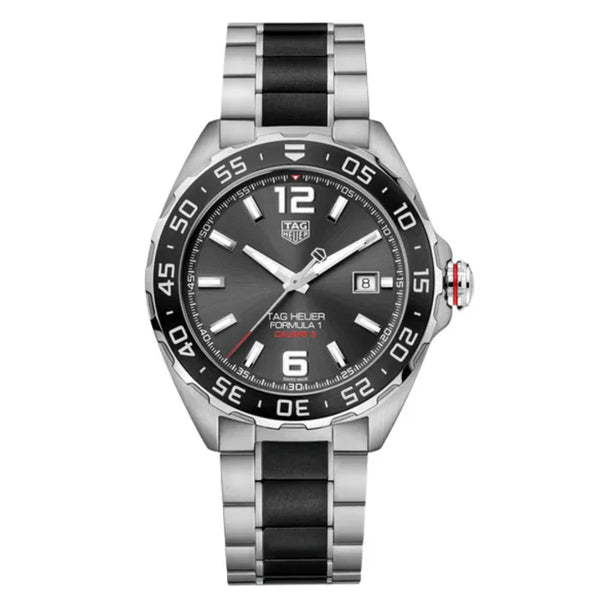 Tag Heuer Calibre 5 Two-Tone Stainless Steel Black Dial Automatic Watch for Gents | WAZ2011.BA0843